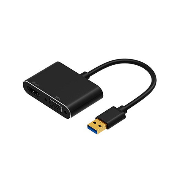 [Mã 267ELSALE hoàn 7% đơn 300K] Cáp chuyển USB 3.0 sang HDMI và VGA Onten OTN-5201B