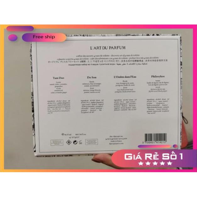 [CHÍNH HÃNG SIÊU CẤP ] (chuẩn auth) (chuẩn auth) Set Bộ Nước Hoa Diptyque mini 4 chai / 10ml chai chuẩn auth FREESHIP | Thế Giới Skin Care