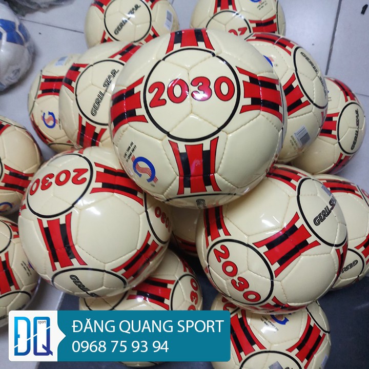 Quả bóng đá GERUSTAR 2030 futsan may tay ( Qủa bóng đá sân cỏ nhân tạo ) Tặng kèm kim bơm bóng và túi lưới đựng bóng