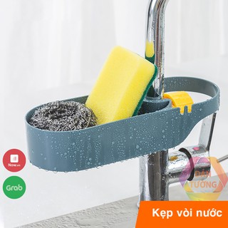 Mua Khay đựng giẻ rửa bát kẹp vòi nước MDT  giá để giẻ rửa chén bát khô ráo tiện lợi dụng cụ nhà bếp - KVN