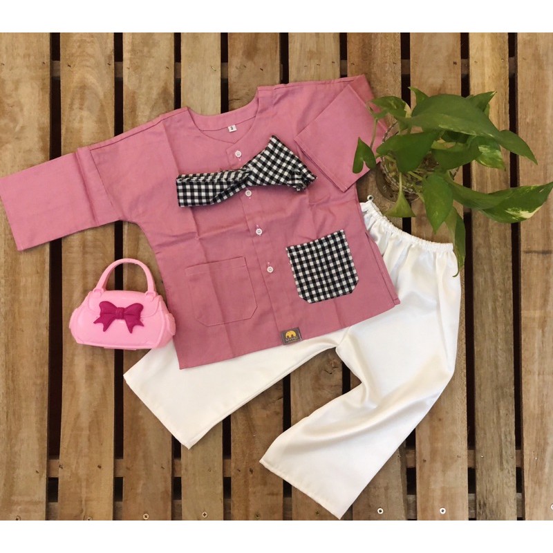 Bộ Bà Ba Bé Gái Màu Ruốc 2023