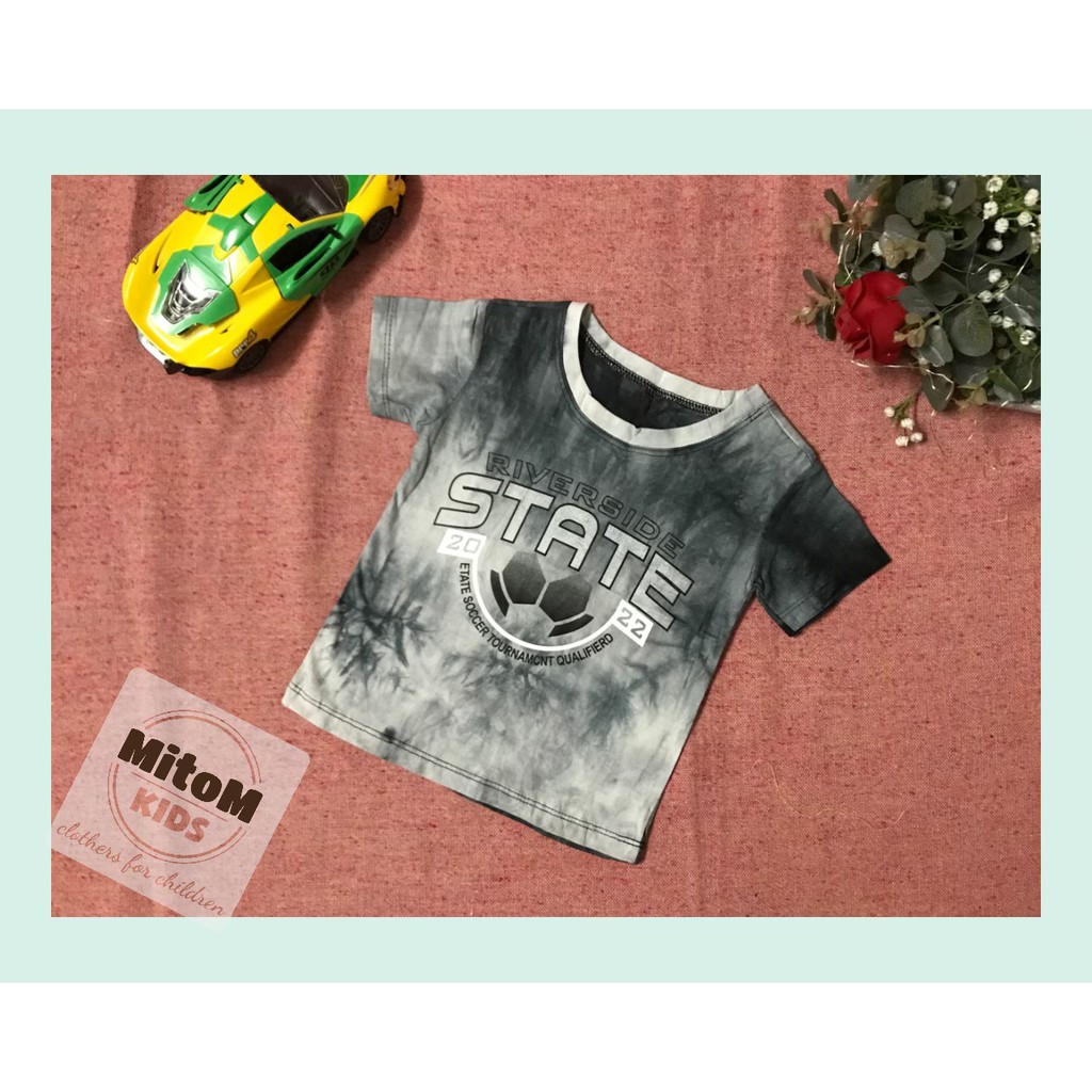 Áo cotton bé trai ♥️ FREESHIP ♥️ Chất thun cotton mềm mịn, họa tiết loang cực chất