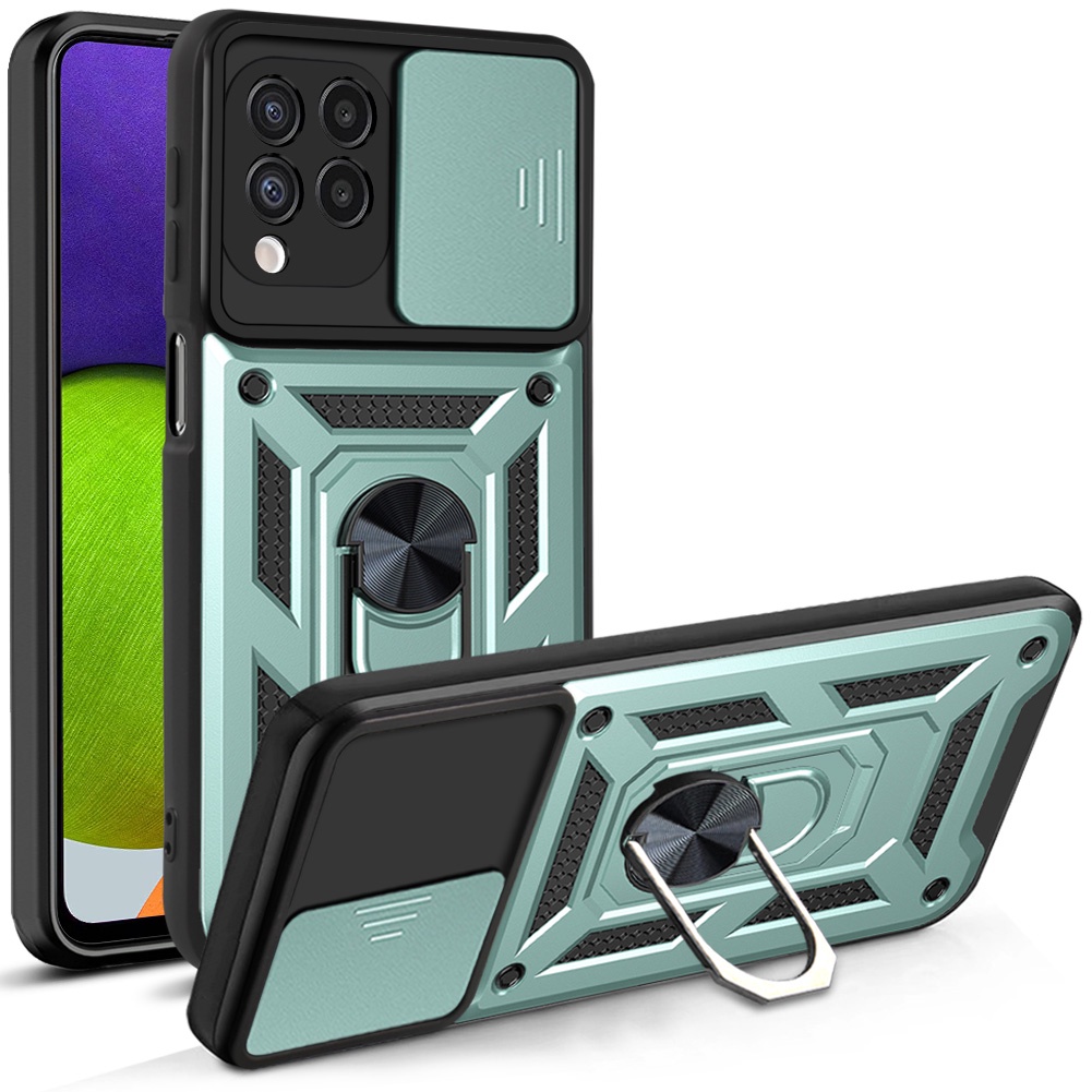 Ốp Điện Thoại Cứng In Hình Máy Ảnh Có Vòng Đỡ Cho Samsung Galaxy M53 M33 M23 M52 M62 M51