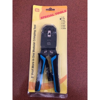 Kìm bấm mạng TL-200R đa năng bấm RJ11, RJ12, RJ45, RJ50, Cat5, Cat6- Chính Hãng