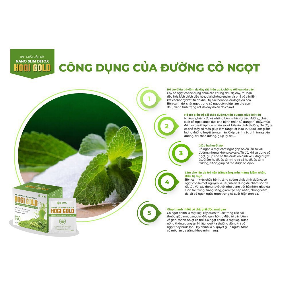 Tinh chất cần tây Nano Slim Detox Hogi hỗ trợ giảm cân kiểm soát mỡ bụng hoàn toàn thiên nhiên