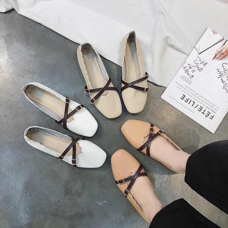 Giày Búp Bê Nữ Thời Trang Hàn Quốc 2021 | BigBuy360 - bigbuy360.vn