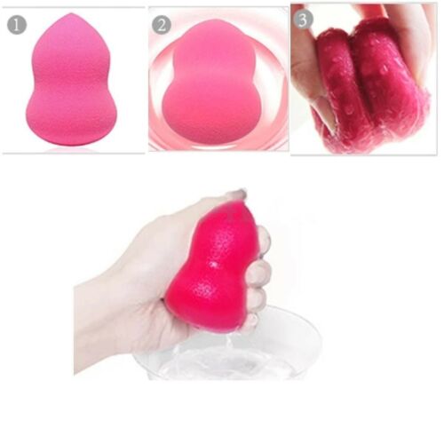 [Hàng mới về] Set 1/4 bông phấn mềm trang điểm hình giọt nước/quả bầu