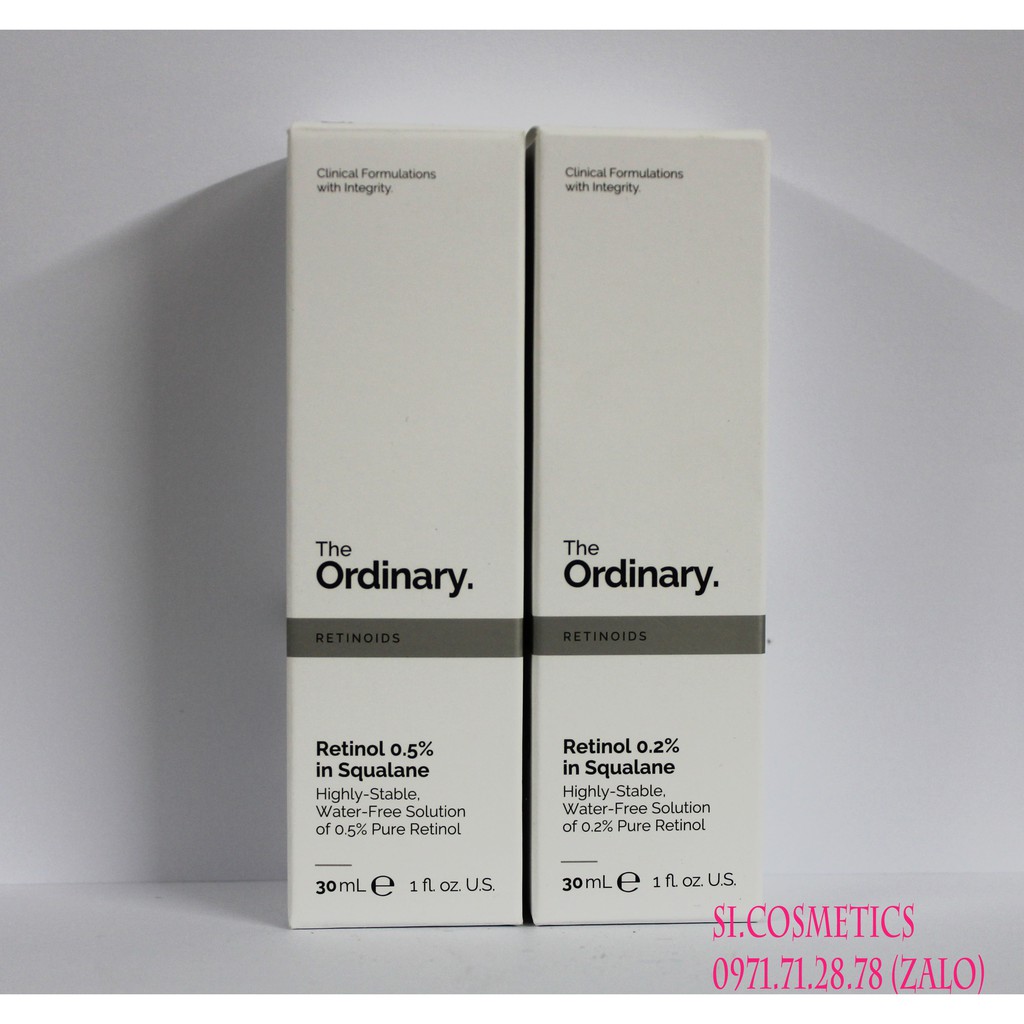 Tinh chất Retinol in Squalane nồng độ 0.2% - 0.5% - 1% - The Ordinary
