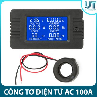 Công Tơ Điện Tử AC 100A ( PZEM-061 Cảm Biến DLXQ20 )