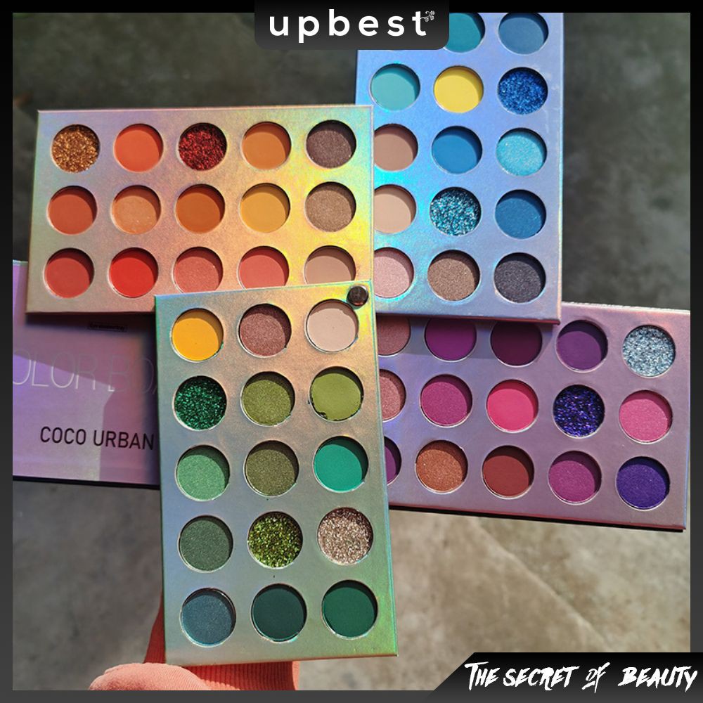 [Hàng mới về] Bảng phấn mắt 60 tông màu neon 4 trong 1 trang điểm đa năng tiện dụng