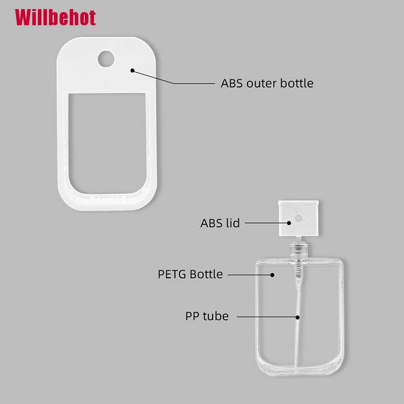 [Hàng mới về] Chai xịt chiết nước hoa nước thơm miệng rỗng hình dạng thẻ nhỏ bằng nhựa 48ml