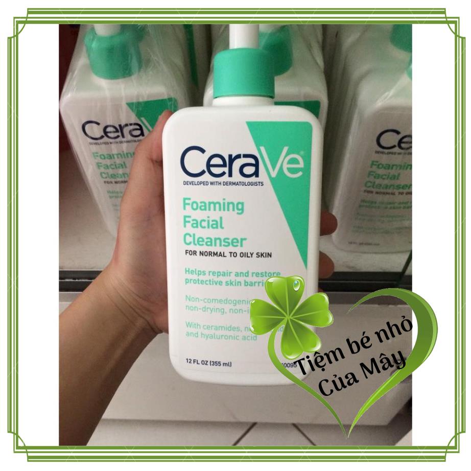 SỮA RỬA MẶT CERAVE FOAMING FACIAL CLEANSER [ BẢN PHÁP ]473ml | BigBuy360 - bigbuy360.vn
