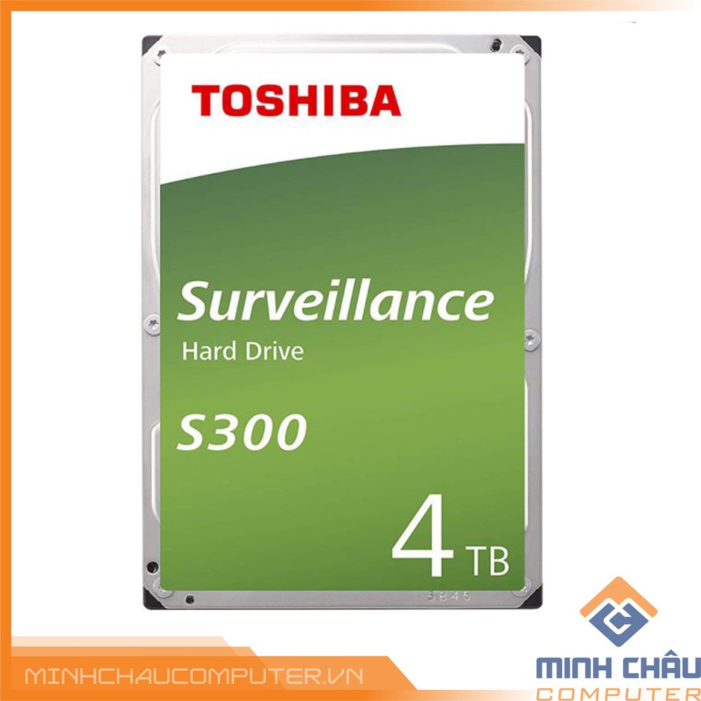 Ổ cứng HDD Toshiba S300 Surveillance 4TB 3.5&quot; SATA 3 - HDWT140UZSVA- HÀNG CHĨNH HÃNG