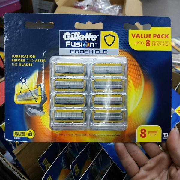 Lưỡi dao cạo râu Gillette Fusion (Vỉ 8 cái)