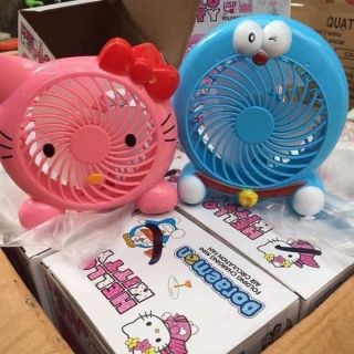 Quạt tích điện mini hello kitty