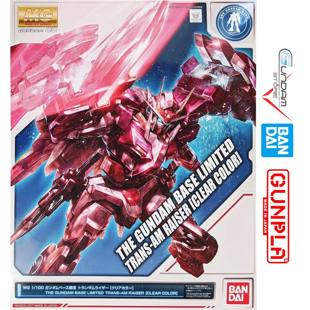 Mô Hình Lắp Ráp Mg 00 Raiser Trans-Am Clear Color The Gundam Base Limited Gunpla Bandai Đồ Chơi Anime Nhật