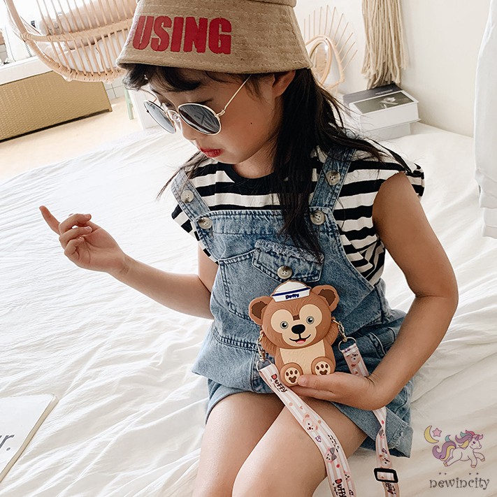 Túi đeo chéo thiết kế hoạt hình dễ thương phong cách Hàn Quốc