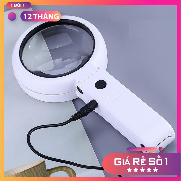 Kính Lúp Cầm Tay ❤️FREESHIP❤️ Kính Lúp Phóng To 7X FS55RC thấu kính thủy tinh 55mm ( Có dây sạc )