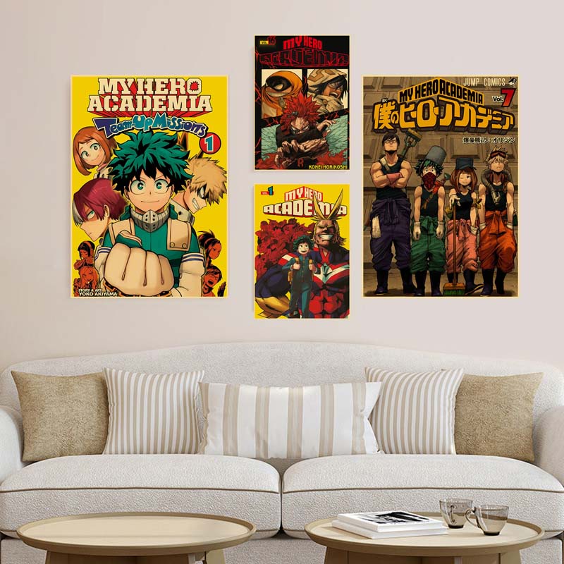 Poster Treo Tường Trang Trí In Hình Nhân Vật Anime My Hero Academia