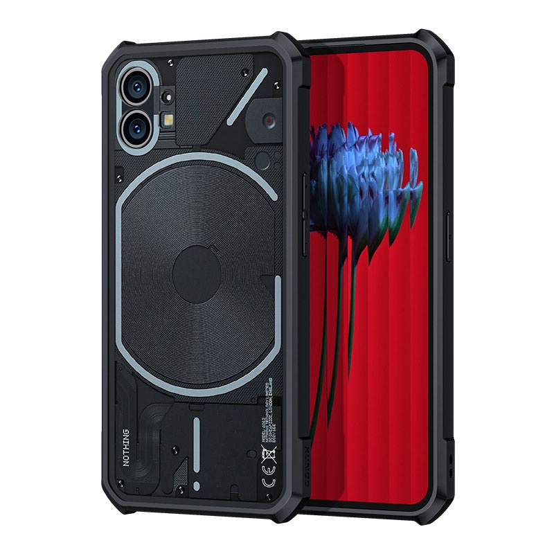Ốp lưng XUNDD Nothing Phone 2 / 1 Mặt lưng trong suốt, Viền TPU, Chống sốc