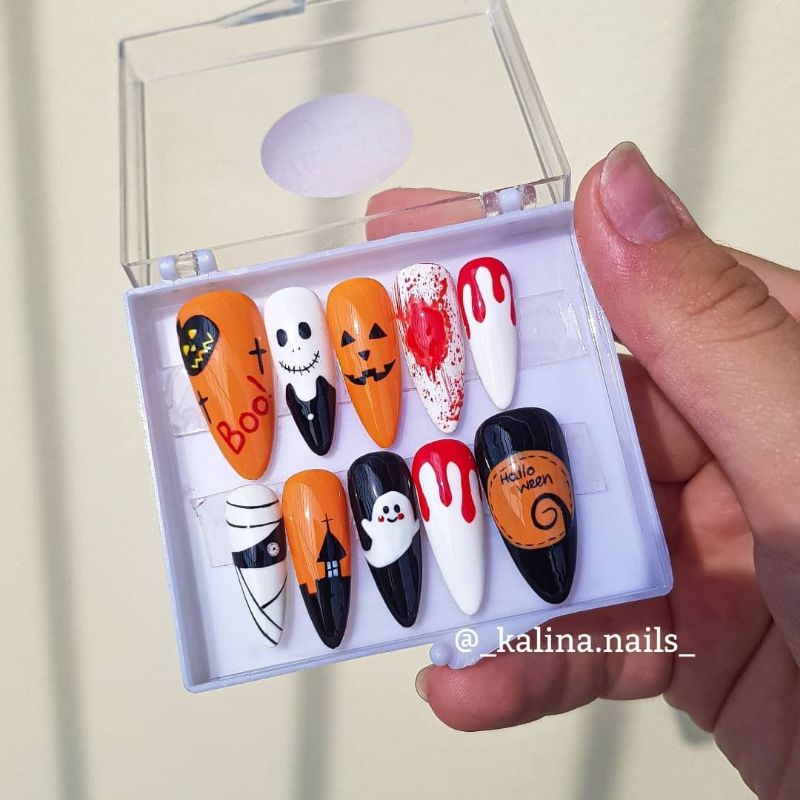 Nailbox thiết kế - mẫu halloween 1