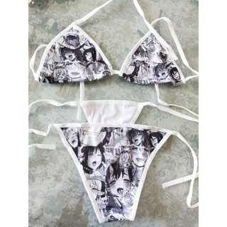 bộ đồ bơi bikini 2 mảnh phong cách ahegao sexy