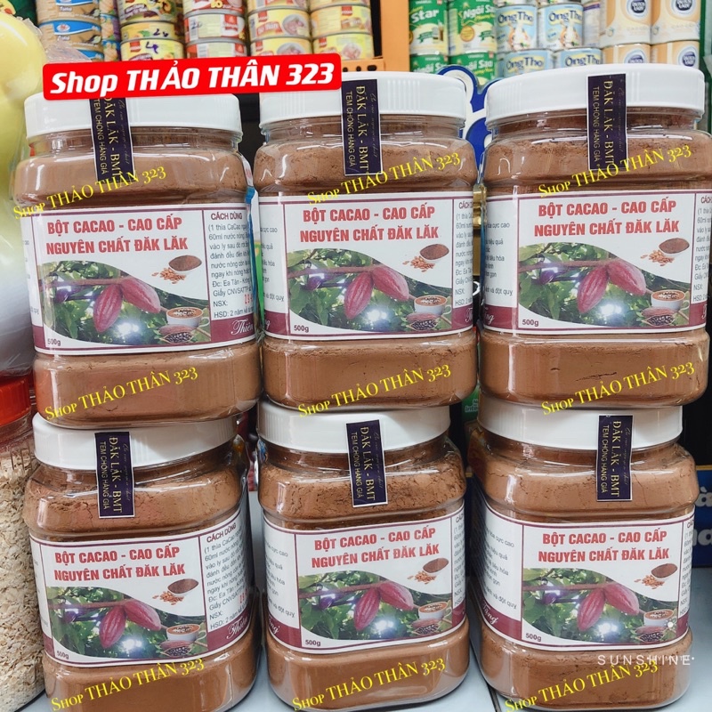 ❤️Date 2023- SIÊU NGON- Cacao 100% Nguyên Chất Đắk Lắk - Đặc Sản Tây Nguyên 500gram