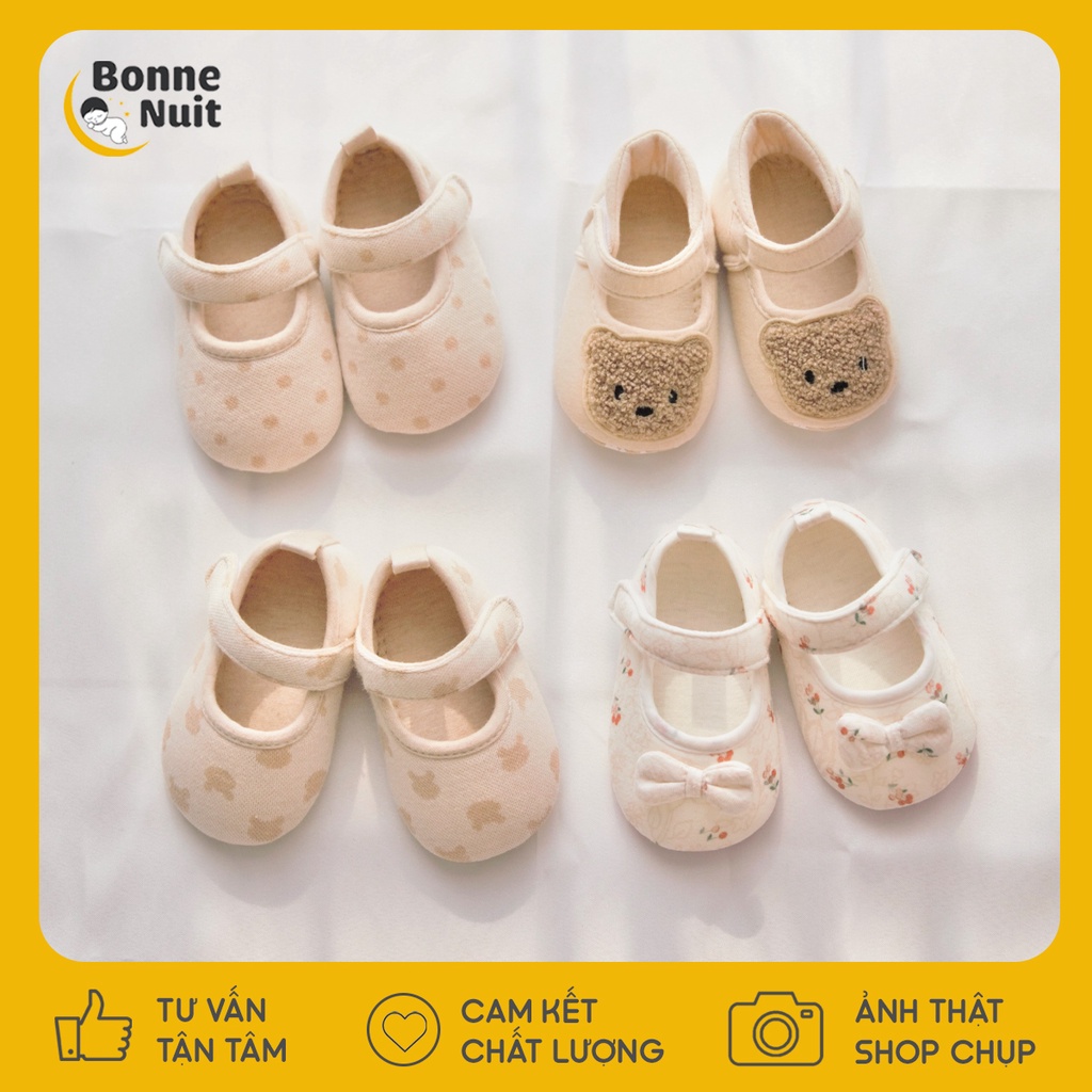 Giày tập đi cho bé phong cách Hàn Quốc 🌟 Ảnh thật 🌟 Có đế chống trượt với nhiều hoạ tiết cực xinh yêu