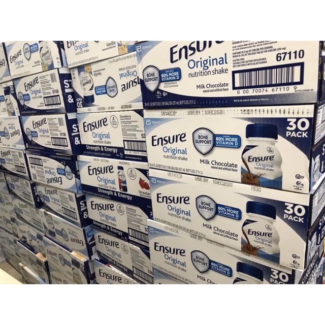 [Combo 6 chai] Sữa ENSURE MỸ 237ml hương VANILLA
