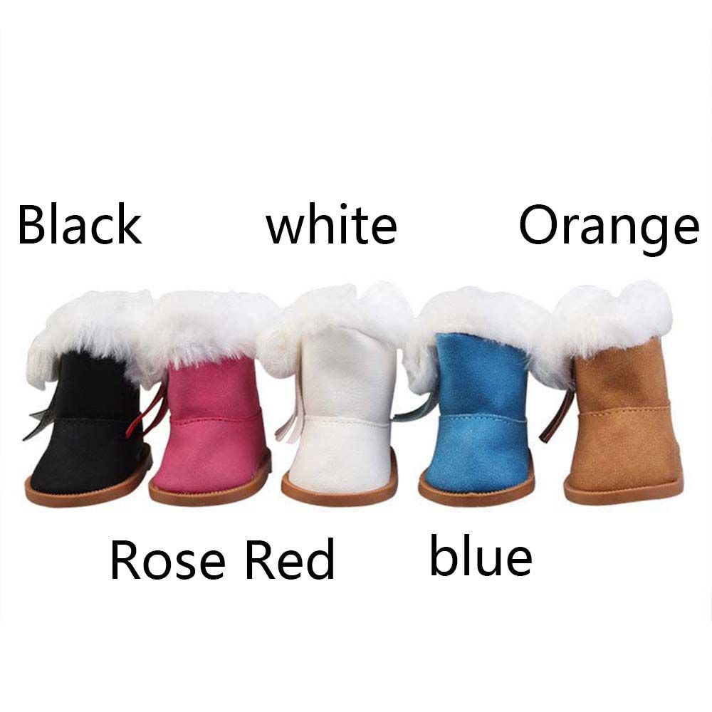 Mô hình giày bốt đi tuyết nhiều màu tùy chọn cho búp bê 18 inch
