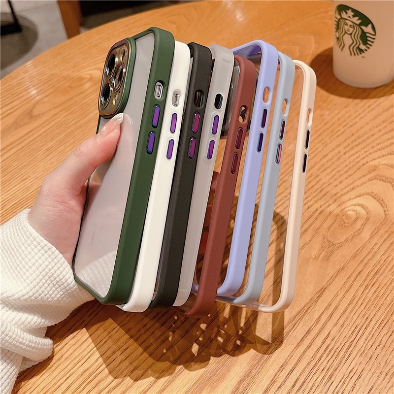Ốp Điện Thoại Silicon Trong Suốt Chống Sốc Cho iPhone 13 Pro MAX 11 12 Pro MAX