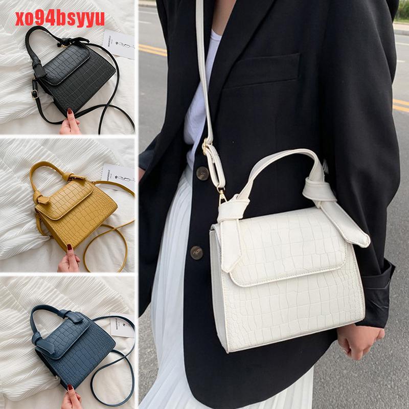 Túi Xách Họa Tiết Da Cá Sấu Phong Cách Vintage xo94bsyyu