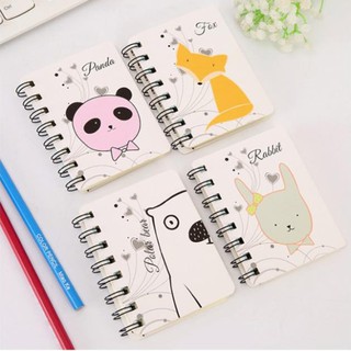 Sổ tay mini ghi chép gây lò xo hoạt hình đáng yêu giá rẻ