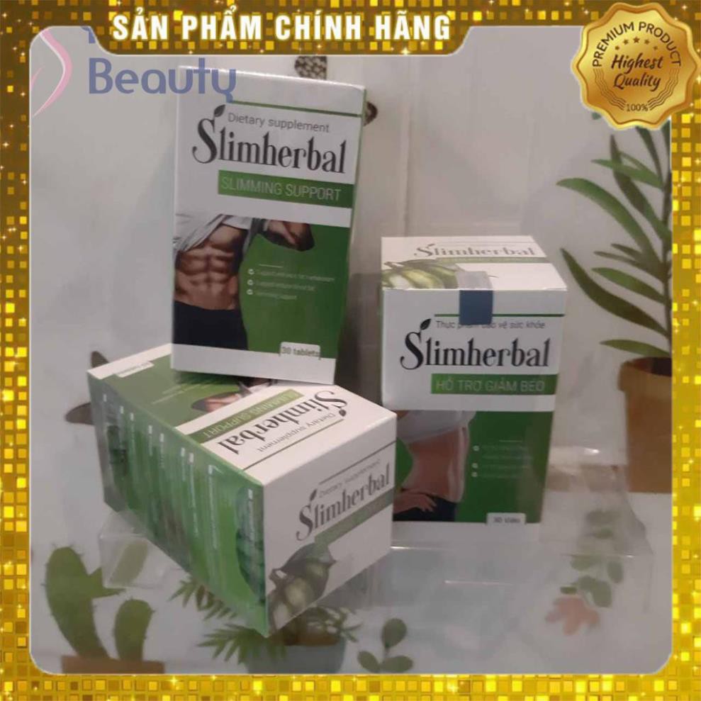 VIÊN UỐNG GIẢM CÂN SLIM HERBAL - Giảm Cân An Toàn Hiệu Quả Không Gây Mất Nước Mệt Mỏi - CHÍNH HÃNG HỘP 30 VIÊN