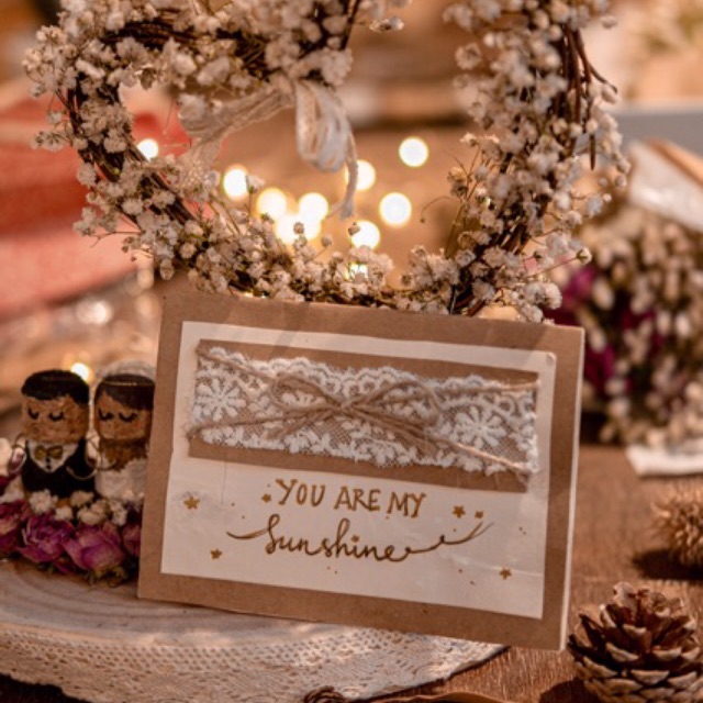 Thiệp handmade phong cách vintage