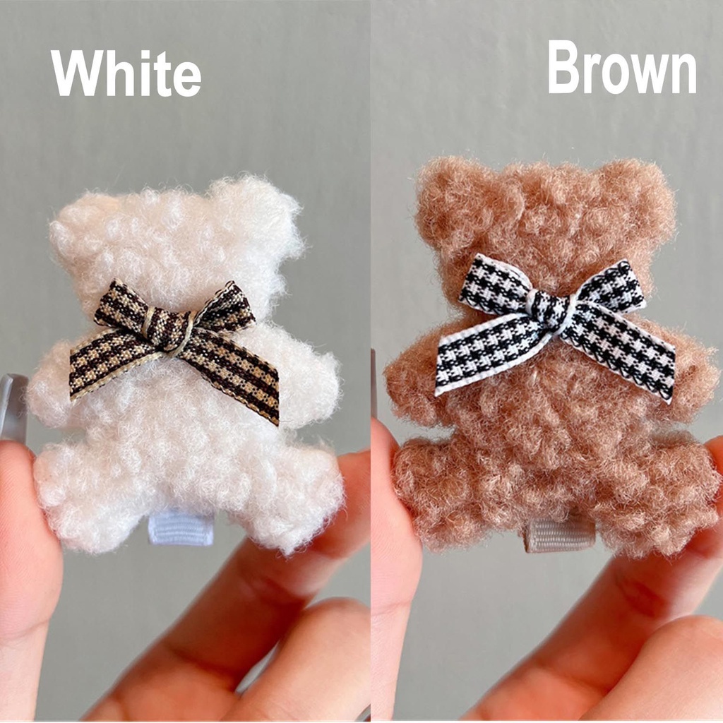 Kẹp tóc gấu nơ nhiều màu thời trang xinh xắn cho nữ