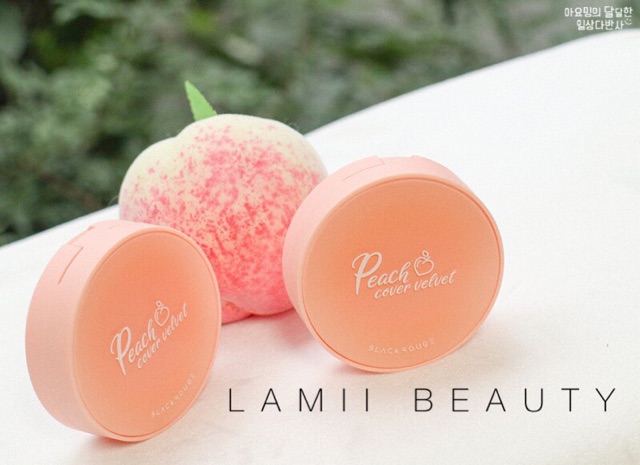 Phấn nước BLACK ROUGE PEACH COVER VELVET CUSHION