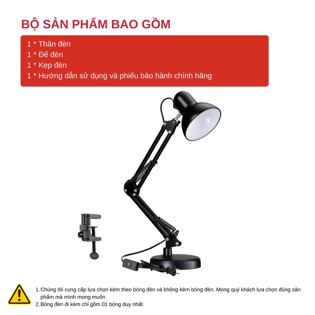 Đèn Pixar eLights MT01 Để Bàn Học Đọc Sách Làm Việc Chống Cận Bảo Vệ Mắt Kèm Bóng Led 3 Chế Độ Sáng