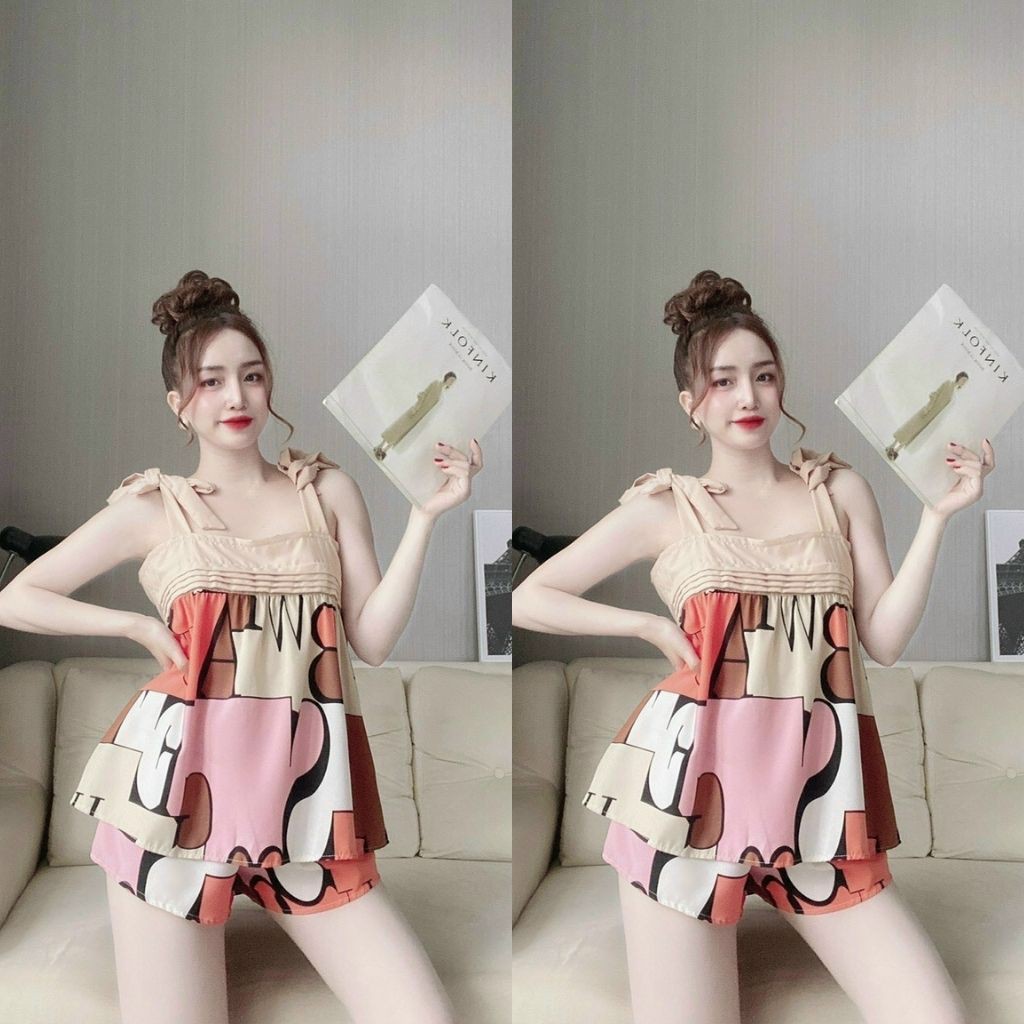 Đồ Ngủ Sexy, Đồ Ngủ Nữ Lụa Cao Cấp Mềm mại xinh xắn <65KG | BigBuy360 - bigbuy360.vn
