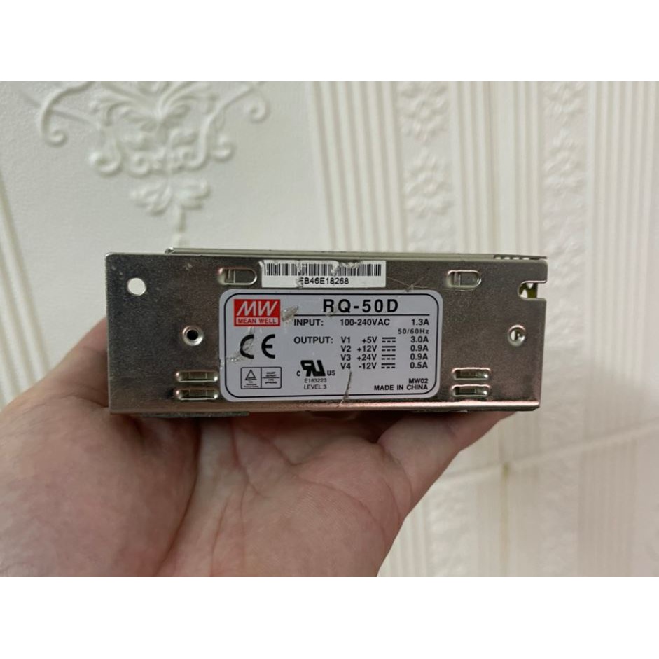 Nguồn tháo máy MEANWELL RQ-50D 4 đầu ra 5V 12V -12V 24V