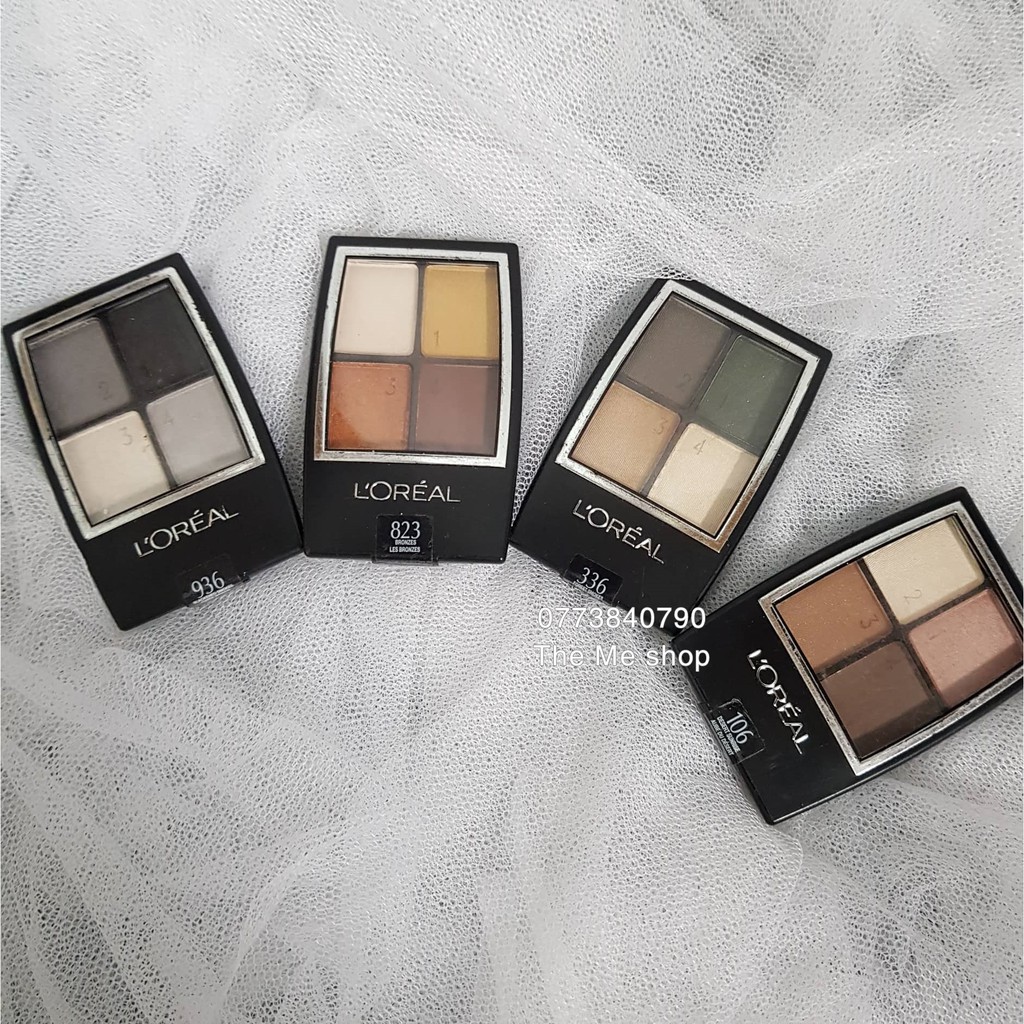 Phấn mắt 4 màu L'Oreal Studio Secrets™ Professional Color Smokes Eye Shadow (xáchtay)