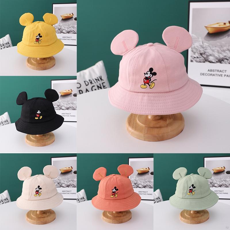 Nón Bucket Tai Chuột Mickey Đáng Yêu Cho Bé