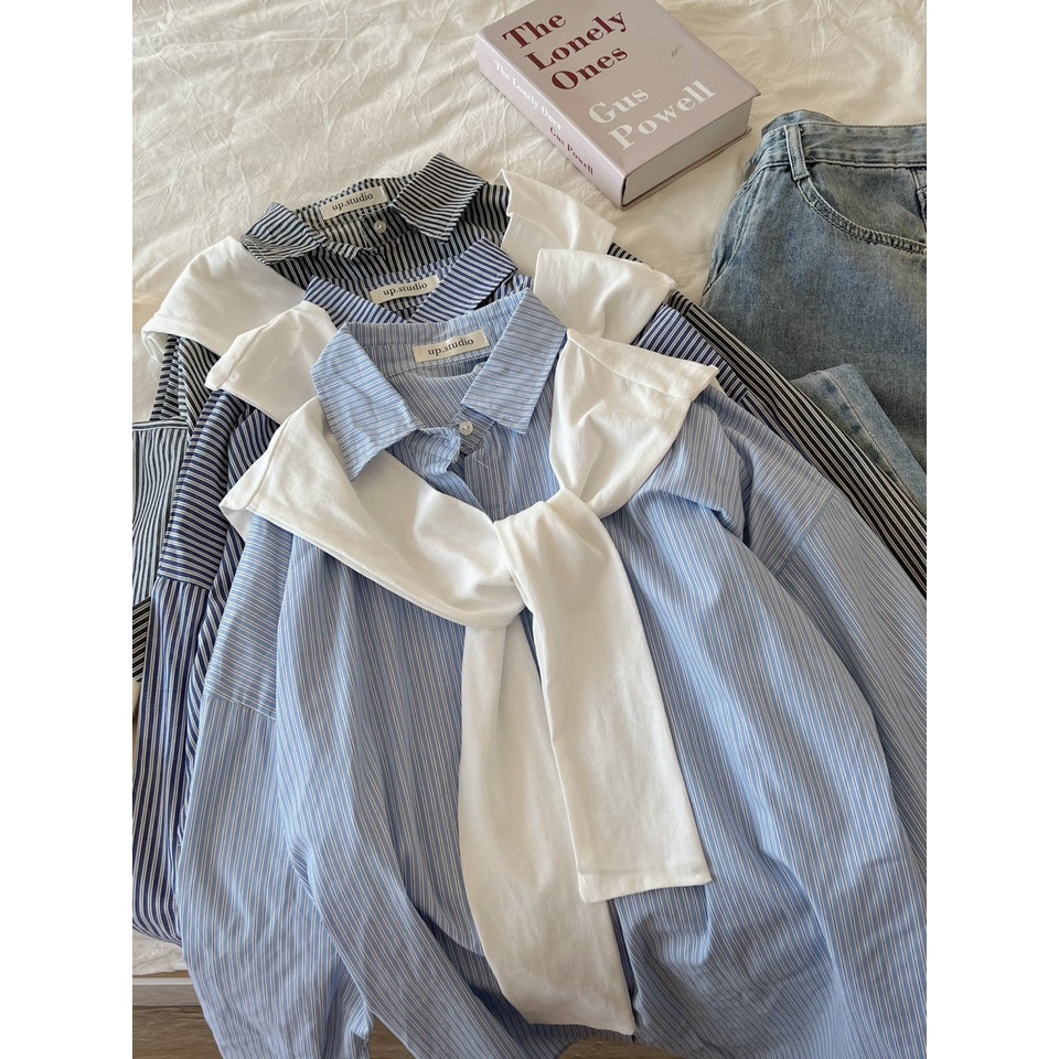 Khăn choàng/khoác mix kèm áo thun, sơmi phong cách ulzzang Hàn Quốc màu vintage