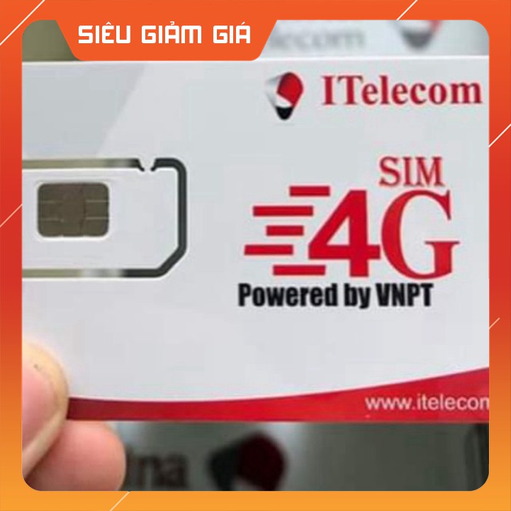 [FREESHIP] Sim itelecom 4g tài khoản 77k
