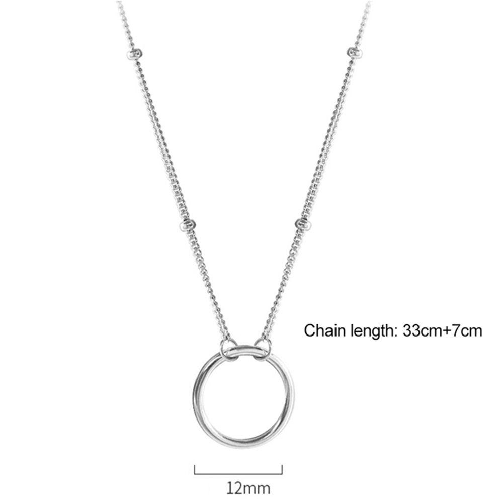 Vòng cổ Mặt Tròn Đơn Giản Thời Trang Cho Nữ