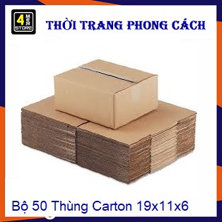 Combo 50 thùng Carton 19x11x6 - Loại Dày