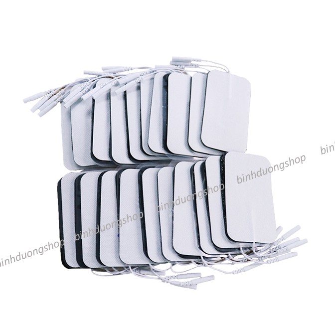 1 cặp miếng dán điện xung Dr Ho cỡ lớn 60x90mm có dây, phụ kiện máy massage xung điện Dr' Ho