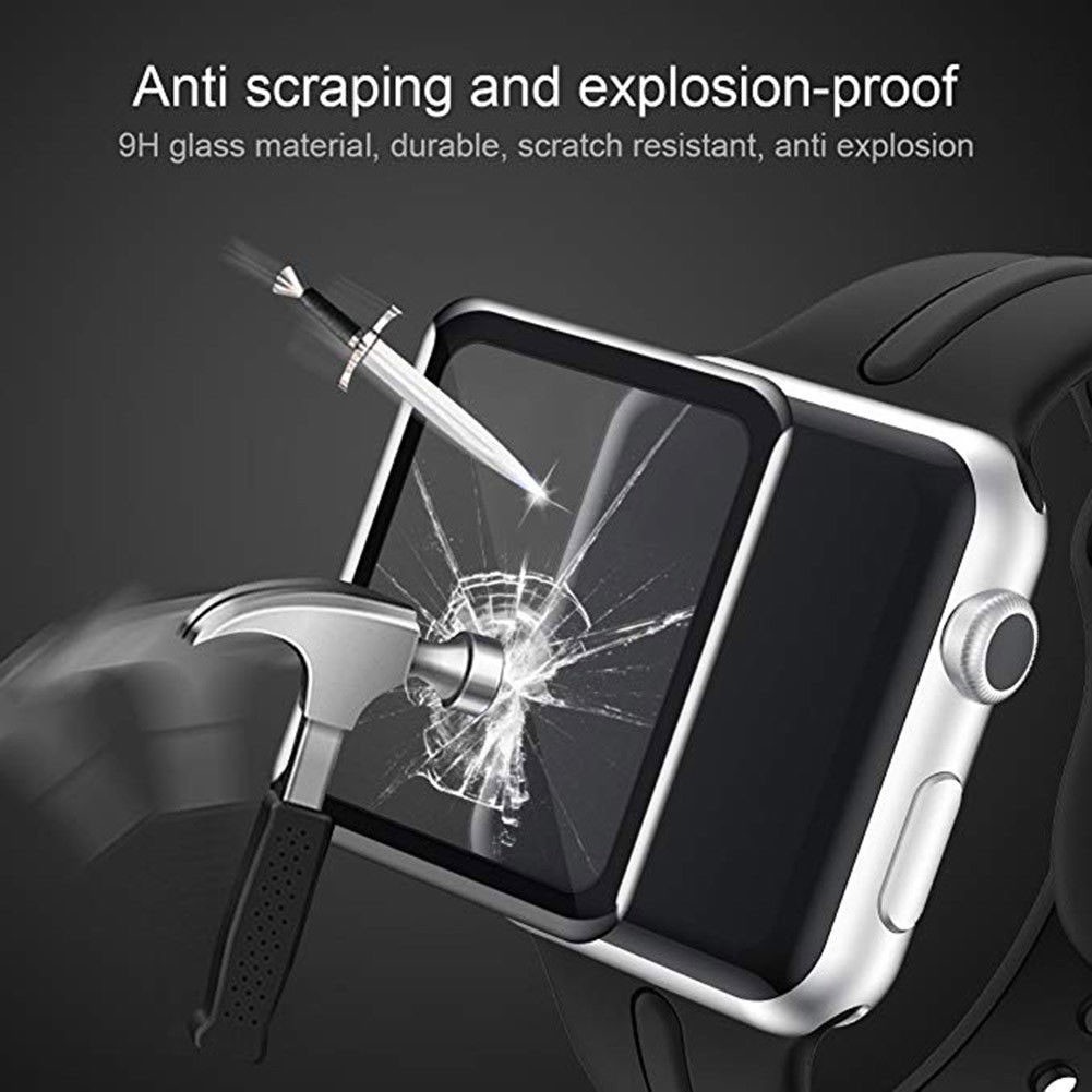 40/44mm 3D Curved Edge Tempter Glass Screen Protector for Apple Watch Series 4