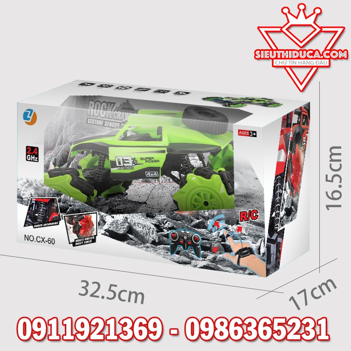 Xe Điều Khiển Từ Xa, Bằng Cử Chỉ Tay Và Remote Từ Xa CX-60, Ô Tô Điều Khiển Từ Xa, Địa Hình Đồ Chơi