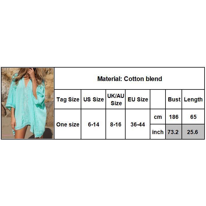 Áo choàng dáng dài cổ V thời trang đi biển cho nữ | BigBuy360 - bigbuy360.vn